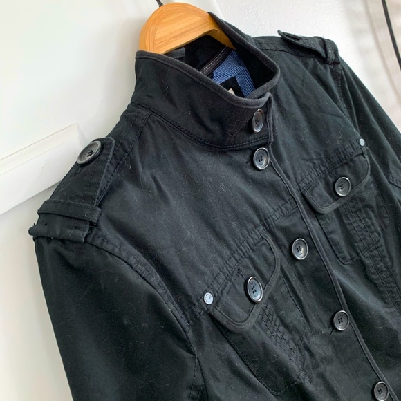 Esprit Jackets & Coats Black Canvas Field Utility Jacket Military